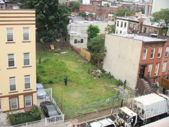 A vacant lot in Bed-Stuy, Brooklyn