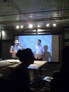 Mr. Hagen and Mr. Jasper introduce the curatrix